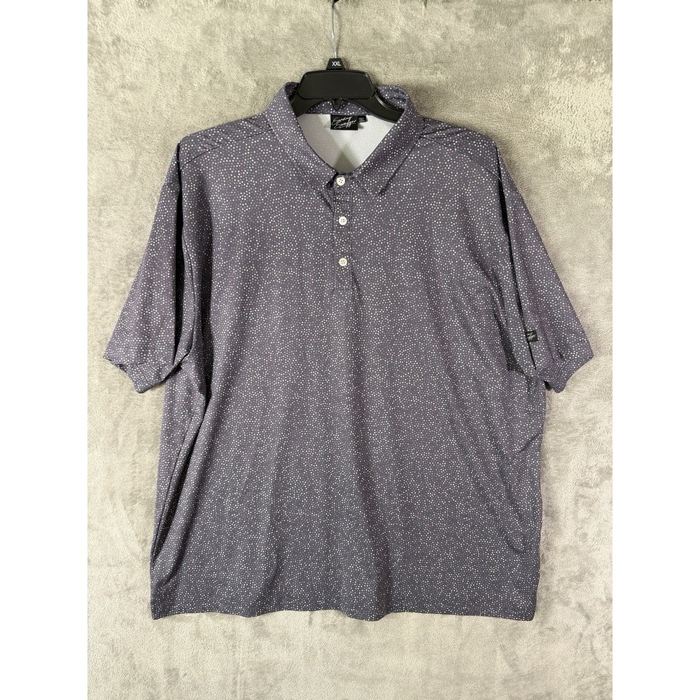 Sunday Swagger Mens Golf Polo Size‎ 3XL  Dots Performance